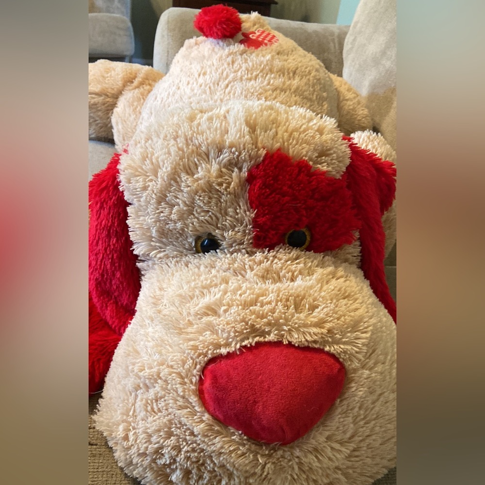 Large stuffed dog